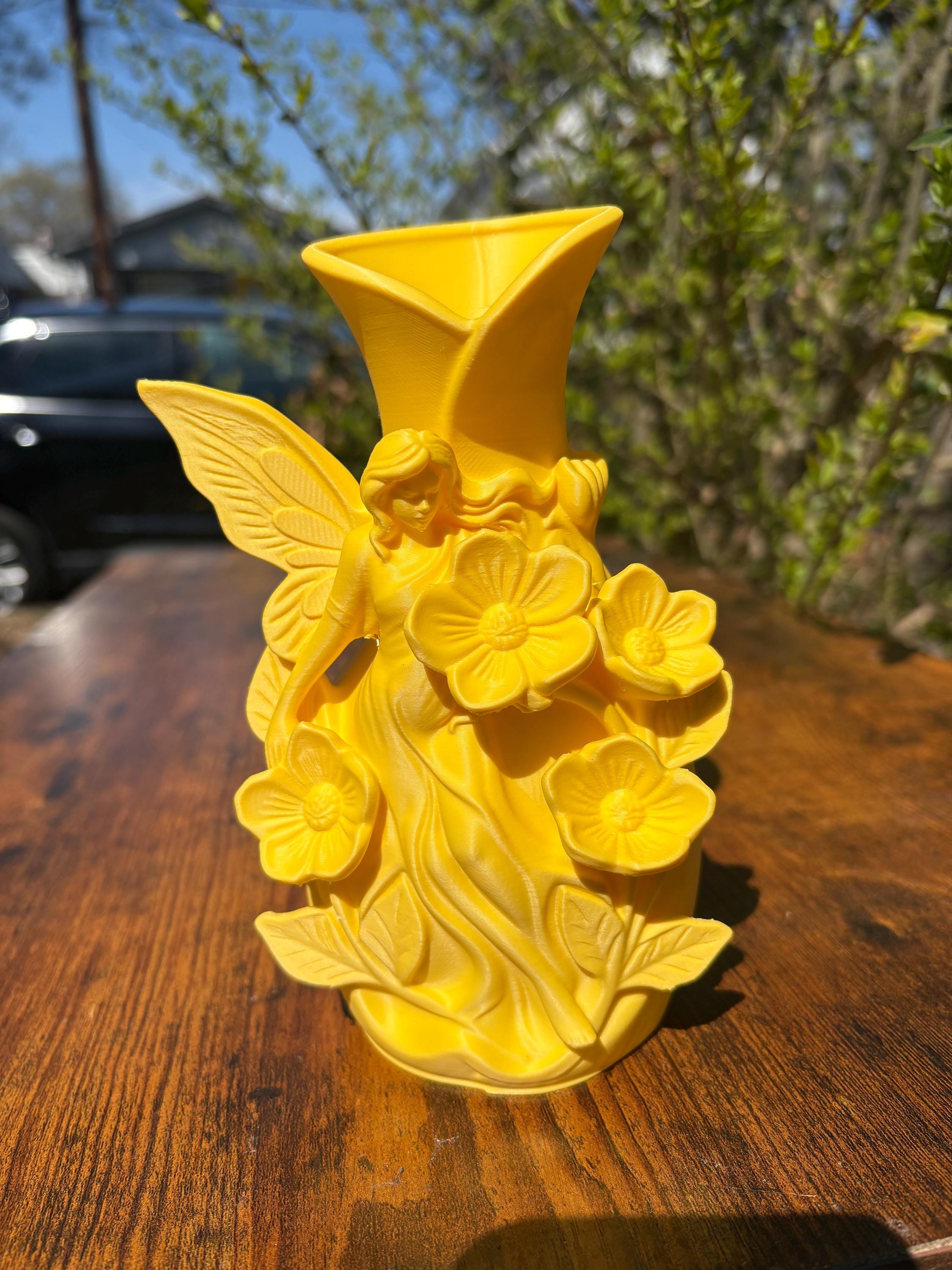 Enchanted Fairy Flower Vase — 3D Printed Cottagecore Home Decor — Unique Gift for Her — Boho Floral Vase