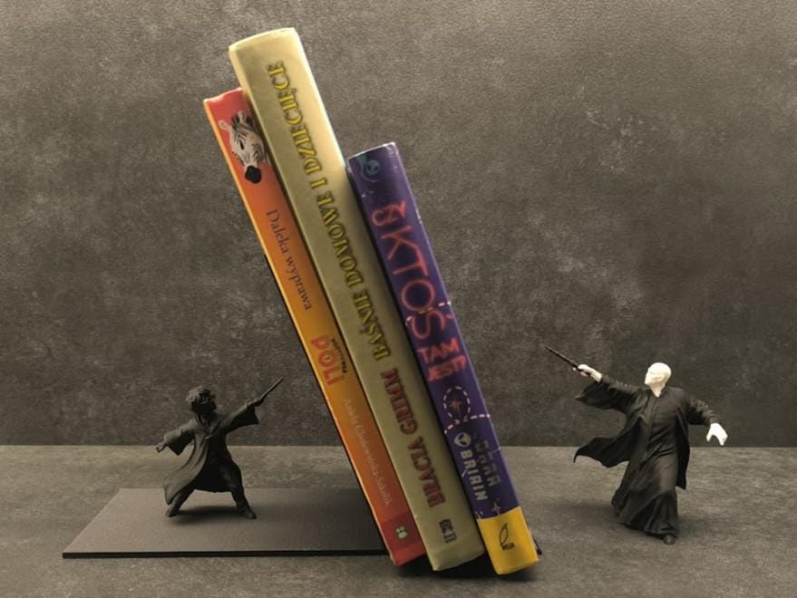 Harry Potter Inspired Bookend, Wizard Book Holder, Magic Bookshelf Decor, 3D Printed Fantasy Shelf Decor, Book Lover Gift
