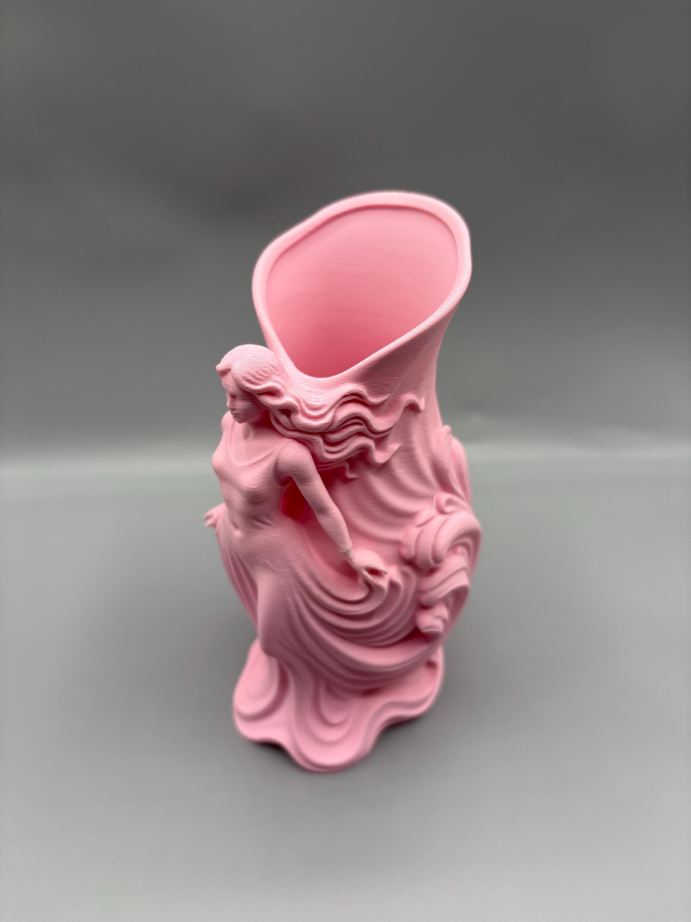 Art Nouveau Goddess Vanity Organizer & Brush Vase | 3D Printed | Cottagecore Aesthetic Gift for Her