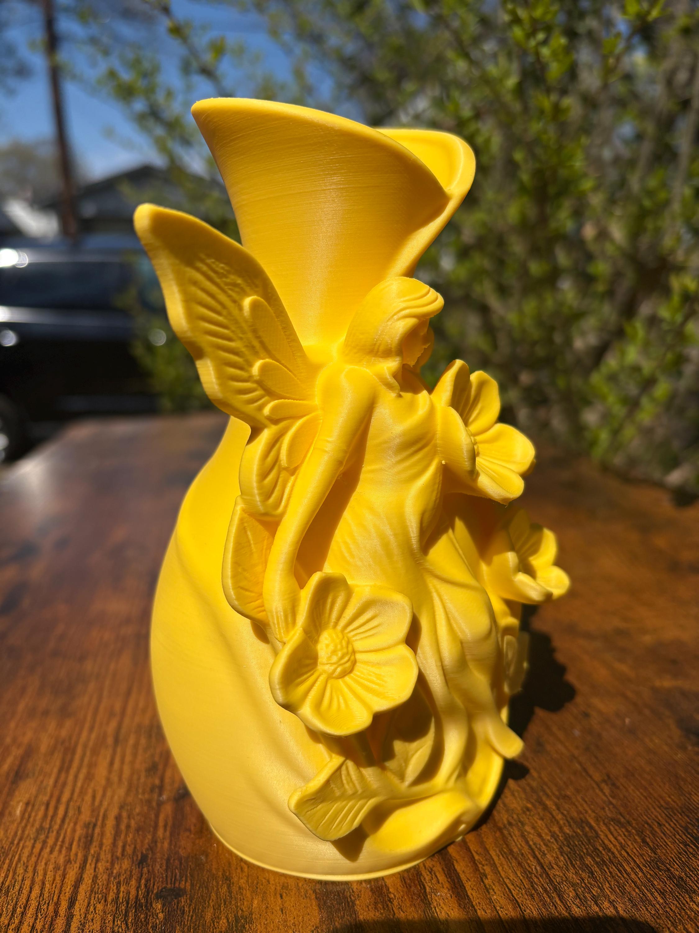 Enchanted Fairy Flower Vase — 3D Printed Cottagecore Home Decor — Unique Gift for Her — Boho Floral Vase