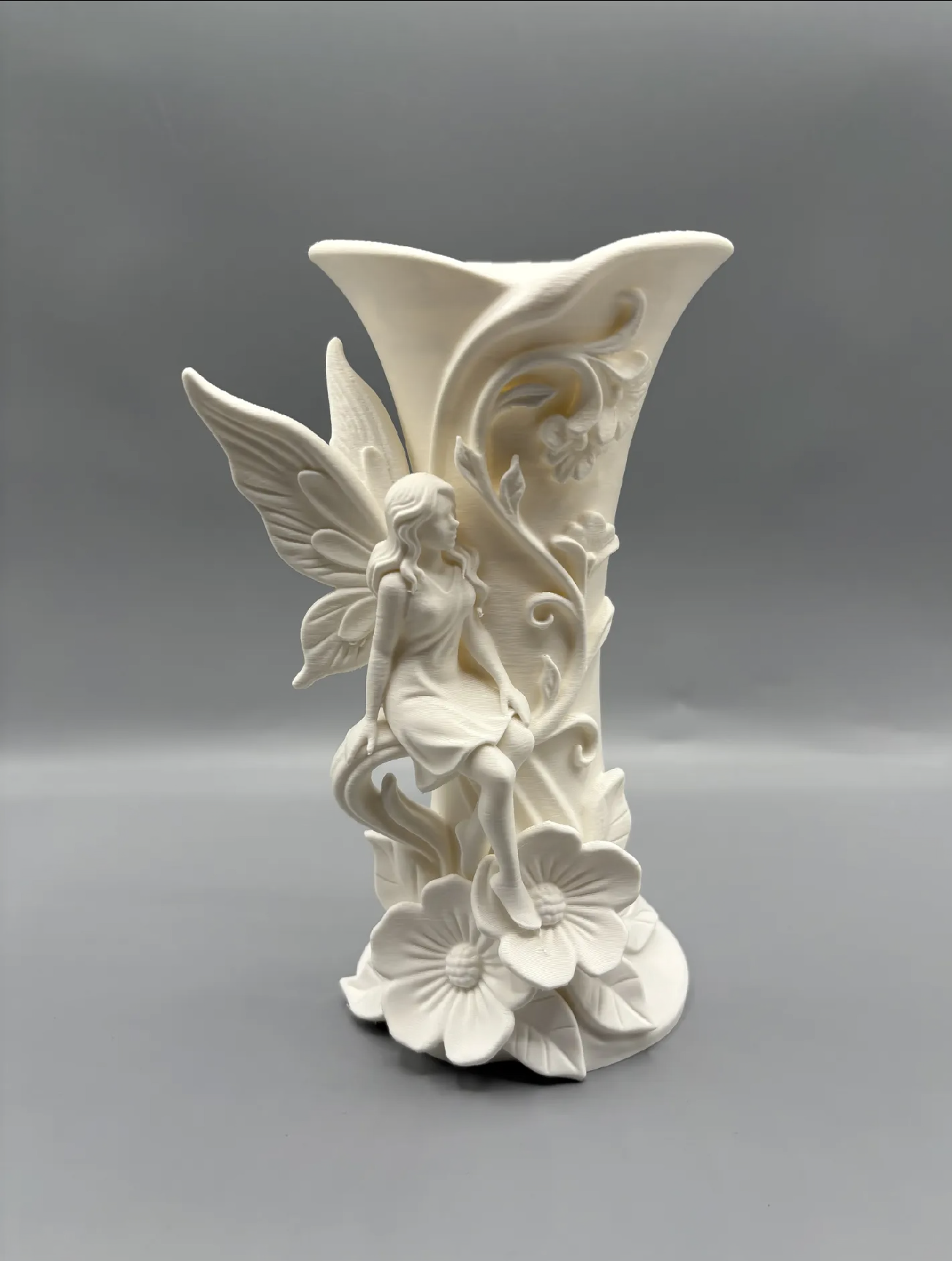 Fairy Vase with Flowers, Cottagecore Decor, Fantasy Flower Vase, Garden Fairy Figurine, Mothers Day Gift, Whimsical Home Decor