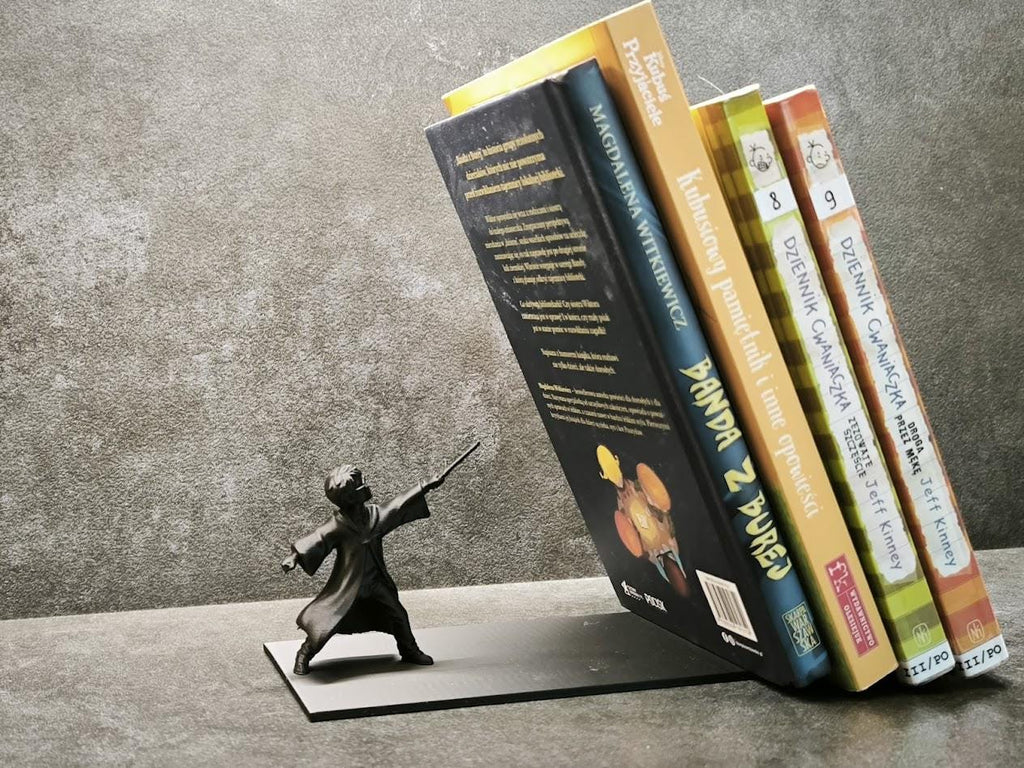 Harry Potter Inspired Bookend, Wizard Book Holder, Magic Bookshelf Decor, 3D Printed Fantasy Shelf Decor, Book Lover Gift