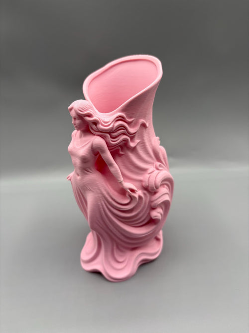 Art Nouveau Goddess Vanity Organizer & Brush Vase | 3D Printed | Cottagecore Aesthetic Gift for Her