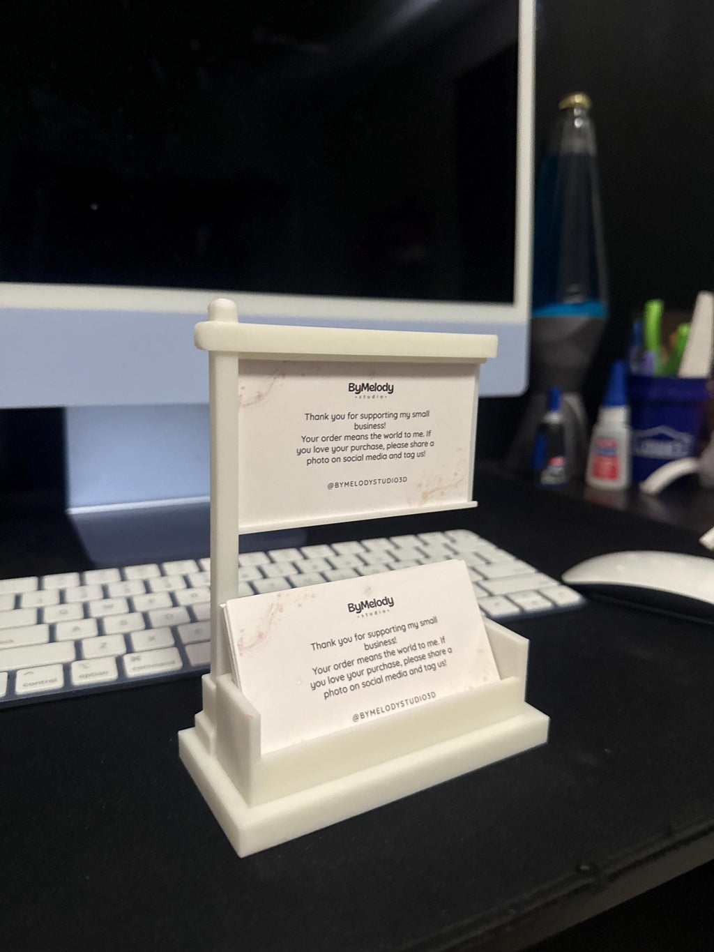 Real Estate Business Card Holder, 3D Printed Realtor Card Display, Sold Sign Desk Organizer, Realtor Closing Gift