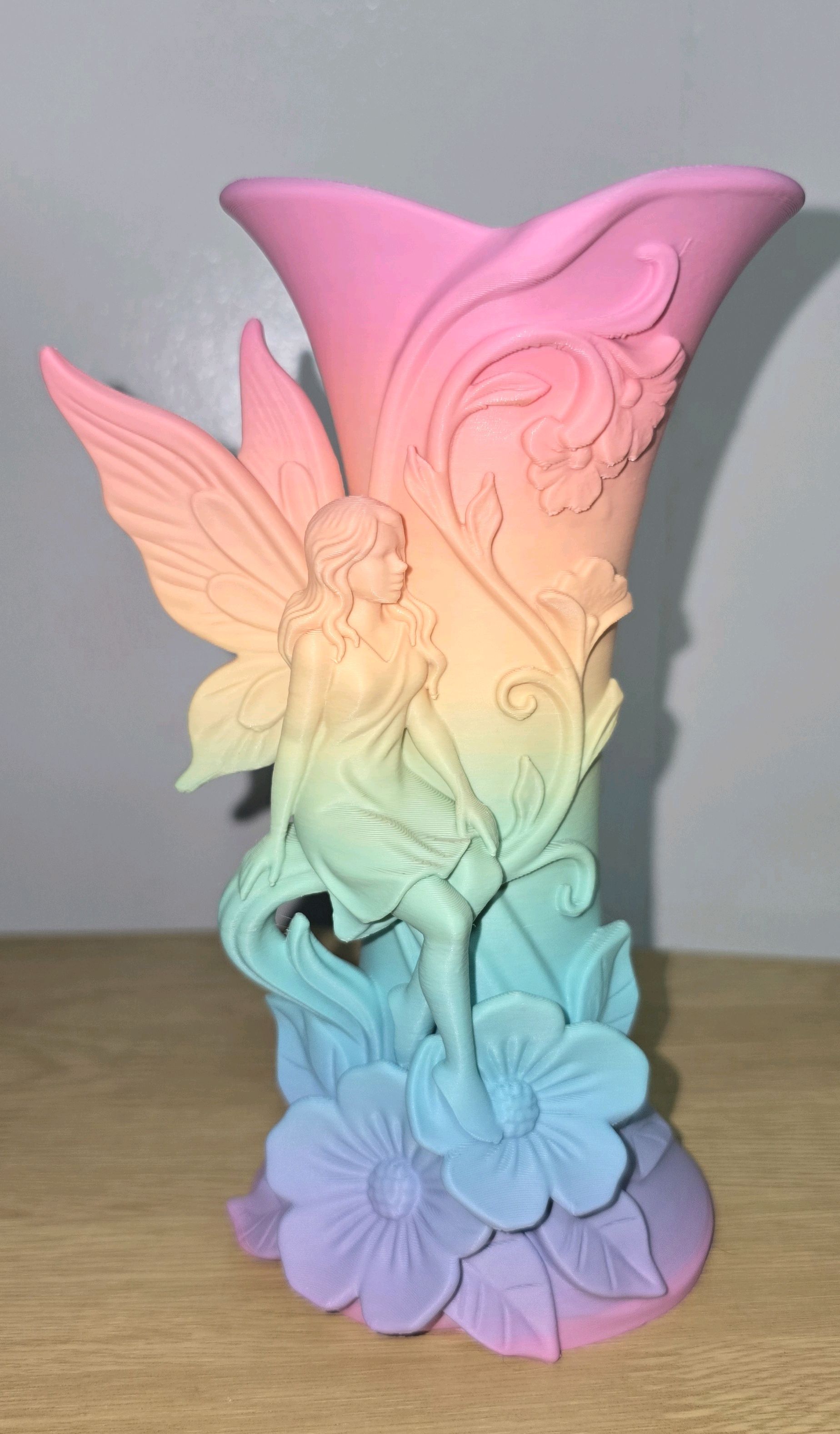 Fairy Vase with Flowers, Cottagecore Decor, Fantasy Flower Vase, Garden Fairy Figurine, Mothers Day Gift, Whimsical Home Decor